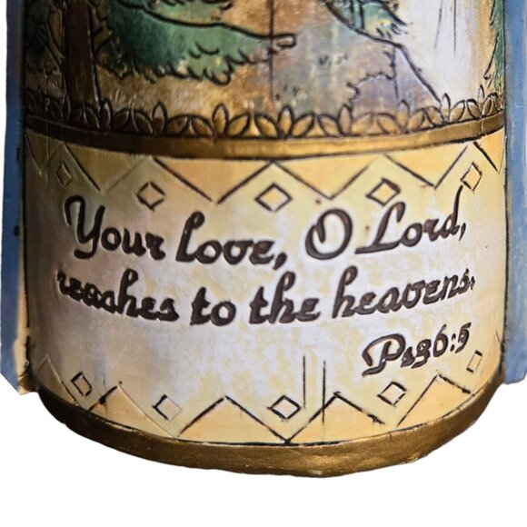 Psalm 36 Angel Figurine Woodland Scene Collectible Decor AS IS 9 Inch - Picture 6 of 16